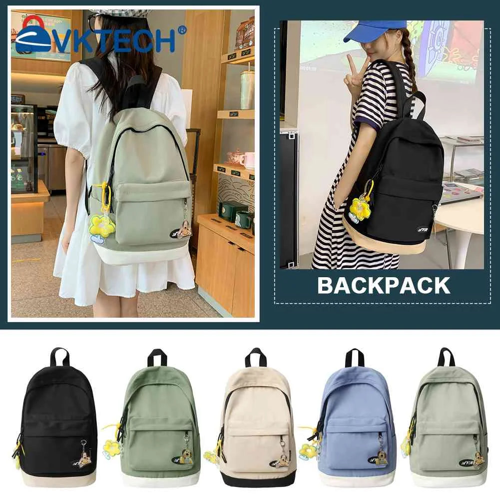 Nylon Backpack Large Capacity Casual Shoulder Bag