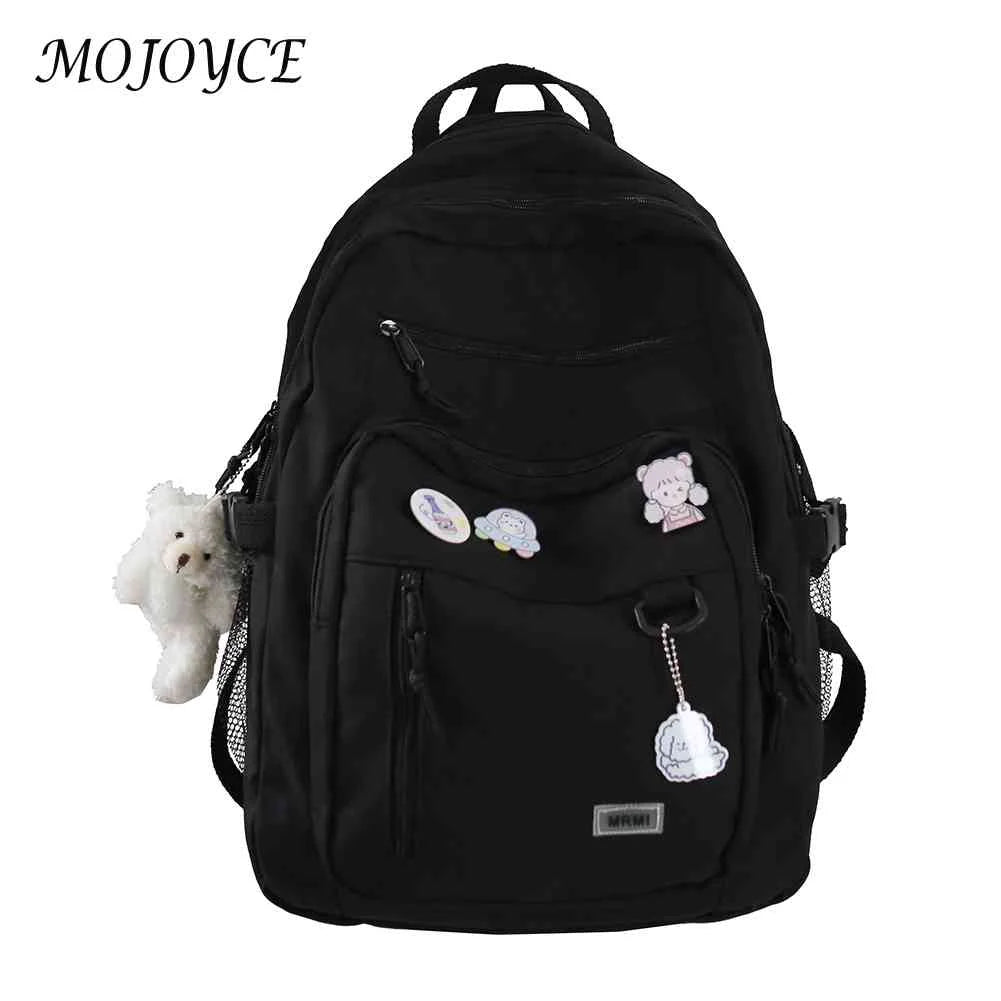 Nylon Backpacks Multi-pocket Casual Backpack Large Capacity for High School