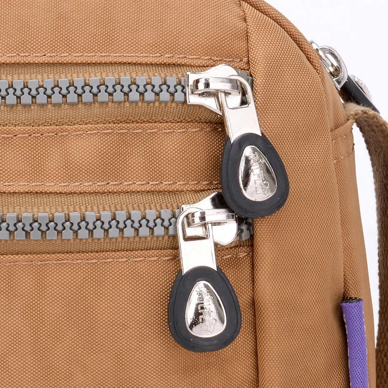 Small Women Cellphone Messenger Bag Female Shoulder Bag Waterproof Nylon