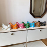 Stylish PU Leather Crossbody Bag Chain Handbag for Women