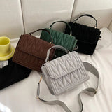 Retro Pleated Women's Shoulder Bag Crossbody Purse