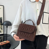 Retro Pleated Women's Shoulder Bag Crossbody Purse