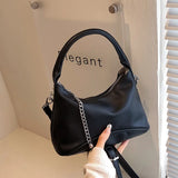 Solid PU Leather Handbags For Women Underarm Shoulder Bag Female Crossbody Bags