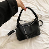 Solid PU Leather Handbags For Women Underarm Shoulder Bag Female Crossbody Bags