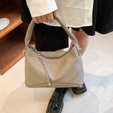 Solid PU Leather Handbags For Women Underarm Shoulder Bag Female Crossbody Bags