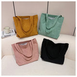 Large Capacity Striped Tote Bag for Women