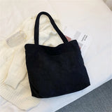 Large Capacity Striped Tote Bag for Women