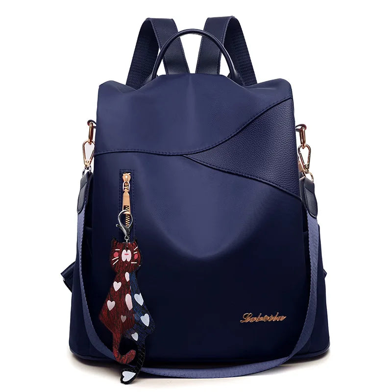 Stylish Ladies Anti-theft Backpack with Sequin Detailing