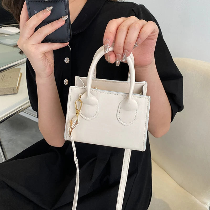Women's Shoulder Bag Solid Pu Leather Crossbody Messenger Handbag