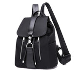 Trendy Solid Nylon Women's Backpack - Large Capacity School Bag