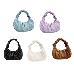 Pleated Cloud Bag Handbag for Graduation