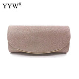 Silver Glitter Evening Bag Clutch Wedding Party Handbag
