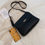 Women Flap Messenger Bag PU Leather Crossbody Lady Shoulder Casual Purse