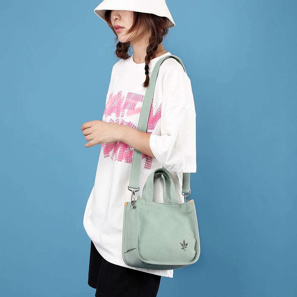 Women's Canvas Shoulder Bag High Capacity Handbag Tote Crossbody