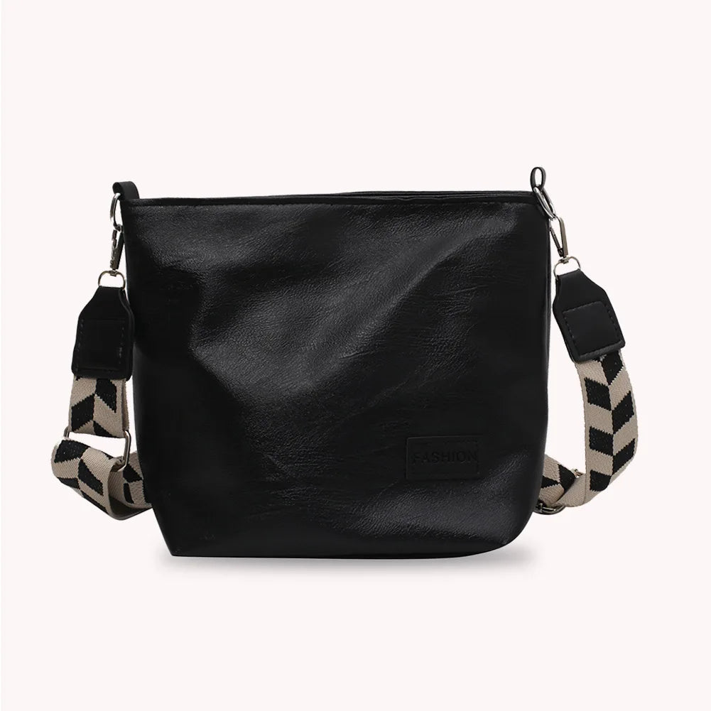 Crossbody Bag PU Leather Messenger Bag Lady Travel Handbag