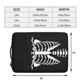 Skeleton Chest Waterproof Laptop Bag 13-15 Inch Protective Briefcase Cover