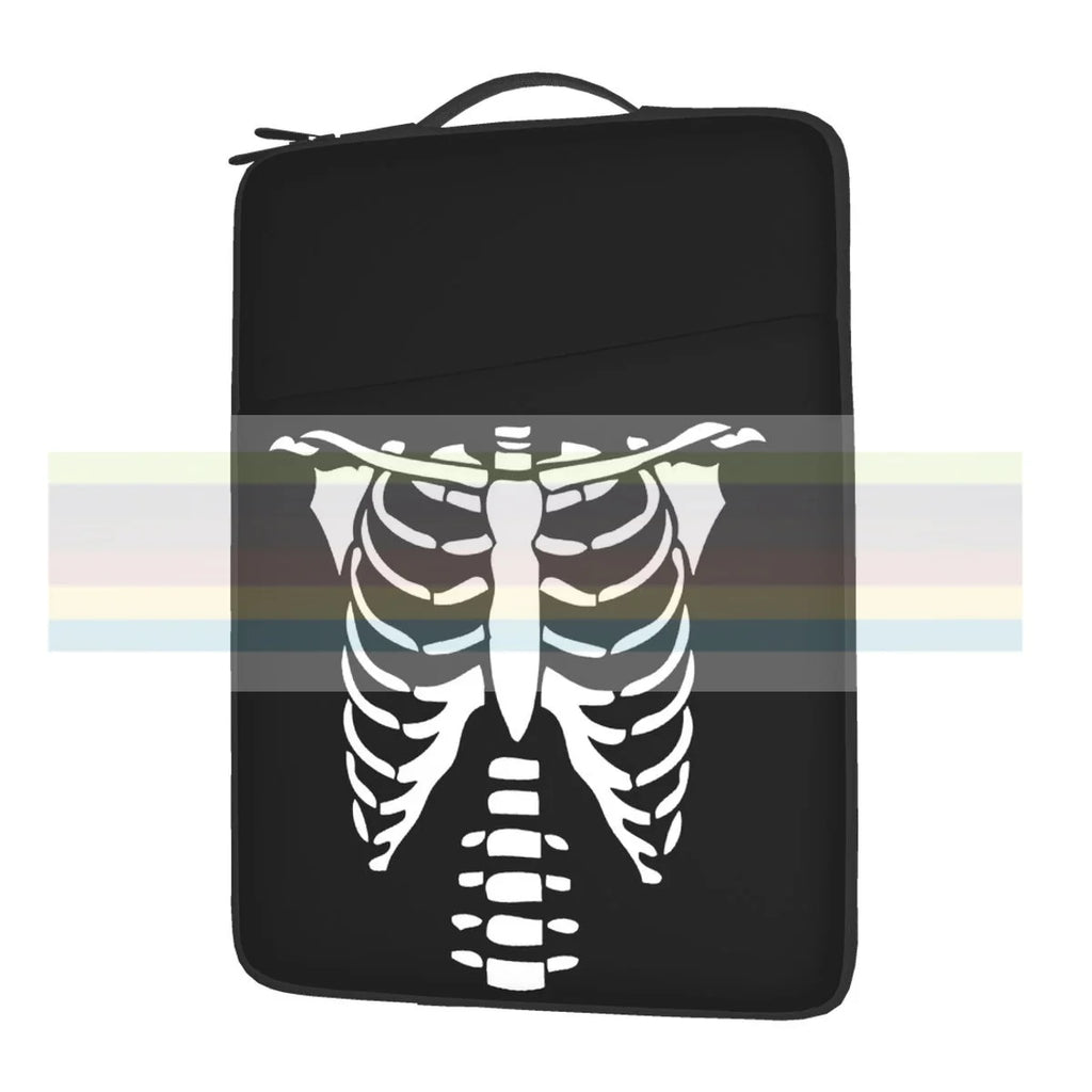 Skeleton Chest Waterproof Laptop Bag 13-15 Inch Protective Briefcase Cover