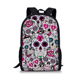 Skeleton Element Printing Pattern School Backpacks Personalized Kids Daypack