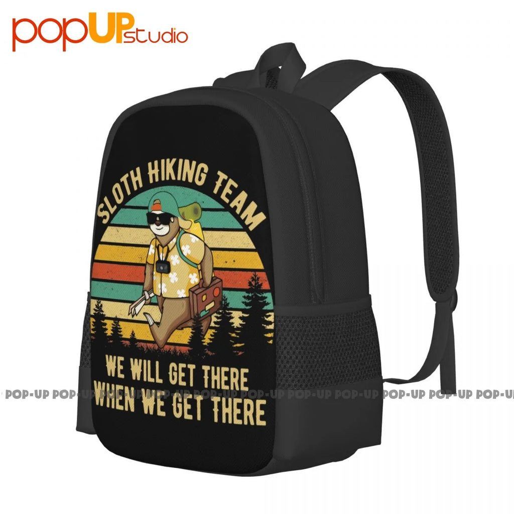 Sloth Running Hiking Team Backpack Large Capacity Print Bags