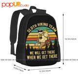 Sloth Running Hiking Team Backpack Large Capacity Print Bags