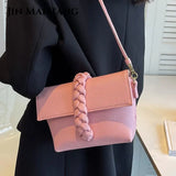 Net Red Texture Ladies Messenger Bag