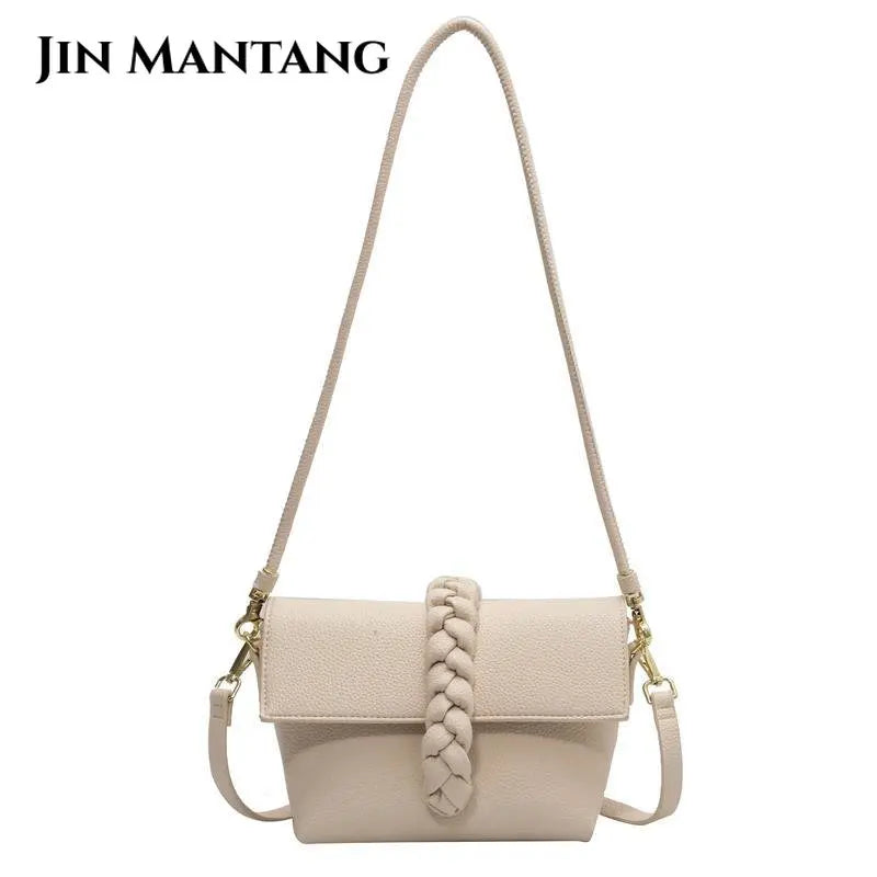 Net Red Texture Ladies Messenger Bag