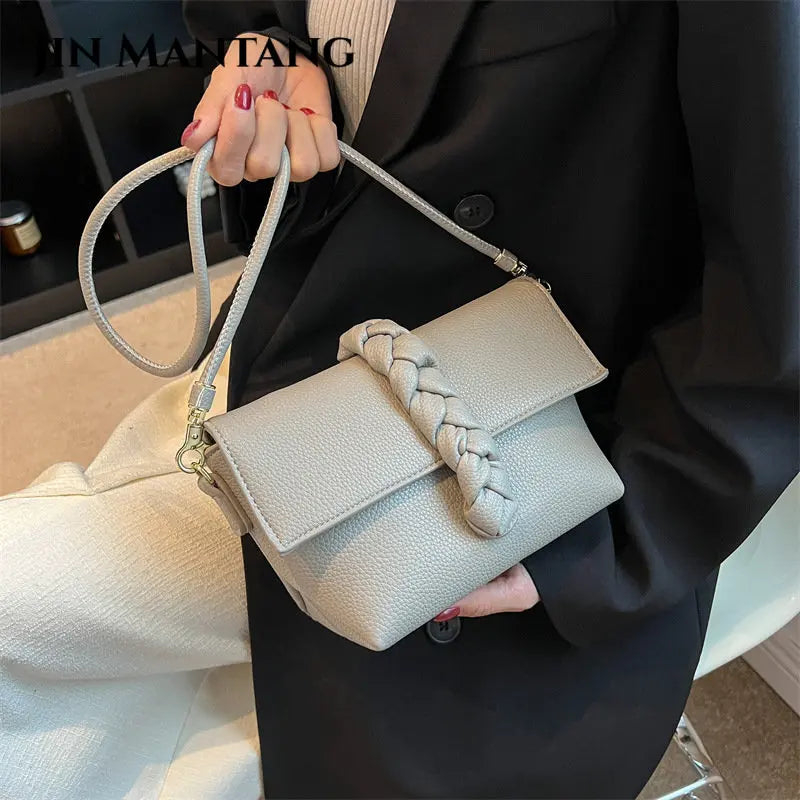 Net Red Texture Ladies Messenger Bag