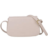 Brown Leather Crossbody Bag for Women Solid Saddle Shoulder Handbag