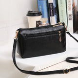 Soft Leather Shoulder Bag Crossbody Messenger Purse Clutch
