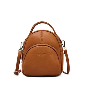 Small Women Backpack Two-use Shoulder Bag Soft Candy Female Bags