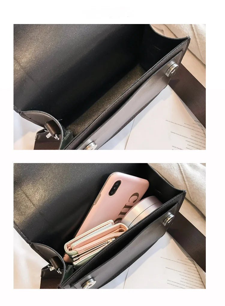 Women's Small Flap Crossbody Shoulder Bags Solid Totes