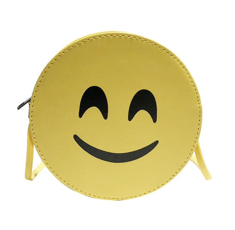 Smiley Face Girl Messenger Bag Cartoon Shoulder Bag