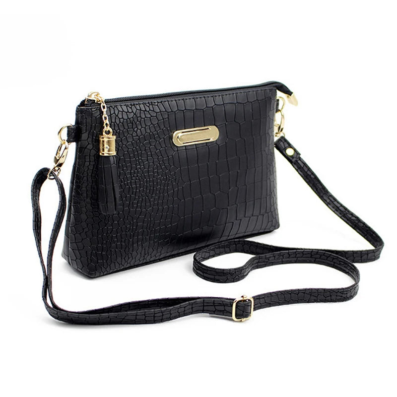 Small Shoulder Bag Tassel Crossbody Flap Bag Solid Messenger Bag