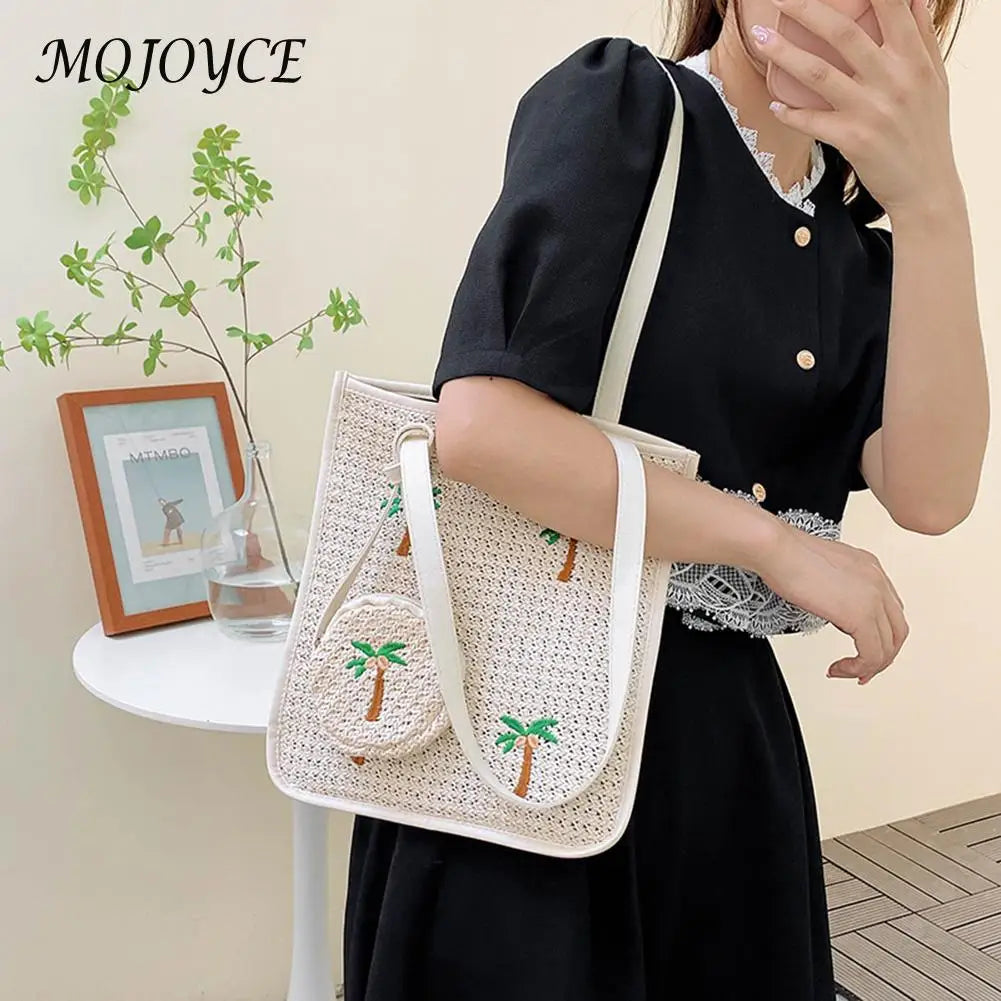 Women's Woven Crossbody Messenger Handbags