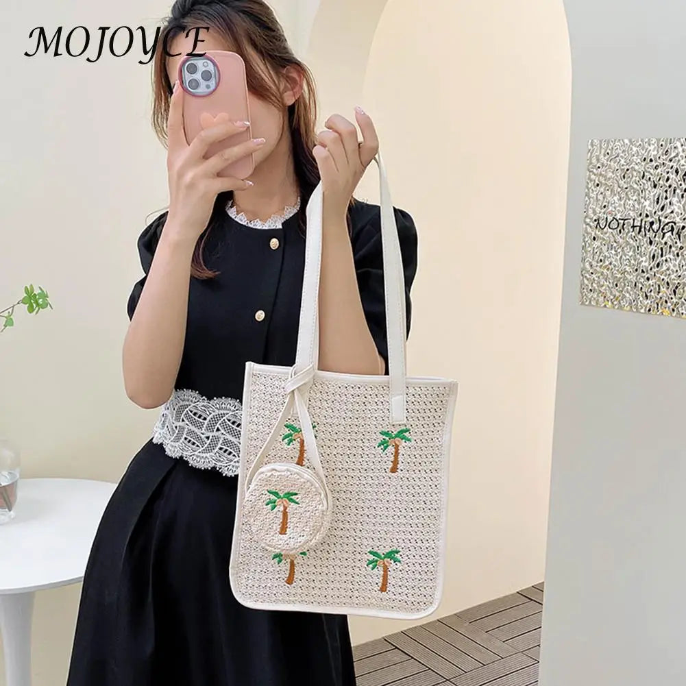 Women's Woven Crossbody Messenger Handbags