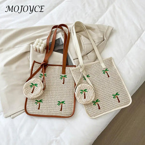 Women's Woven Crossbody Messenger Handbags