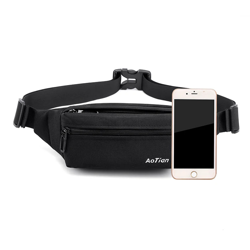 Nylon Chest Waist Pack Crossbody Bag Retro Casual Shoulder Bag