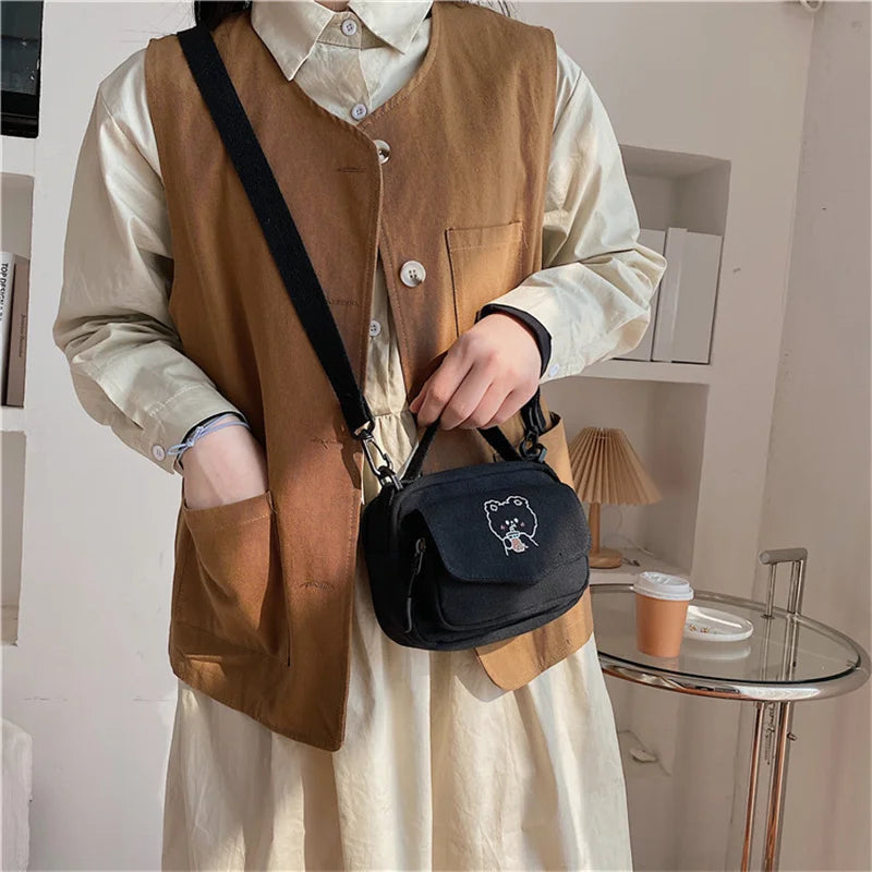 Mini Cartoon Print Shoulder Bag for Girl Purse