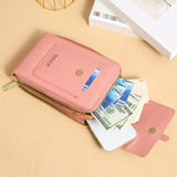 Small Women Handbag PU Leather Bag Touch Screen Phone Purse