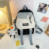 Mini Girls' School Backpack Waterproof Nylon Fabric Casual Girl Schoolbag