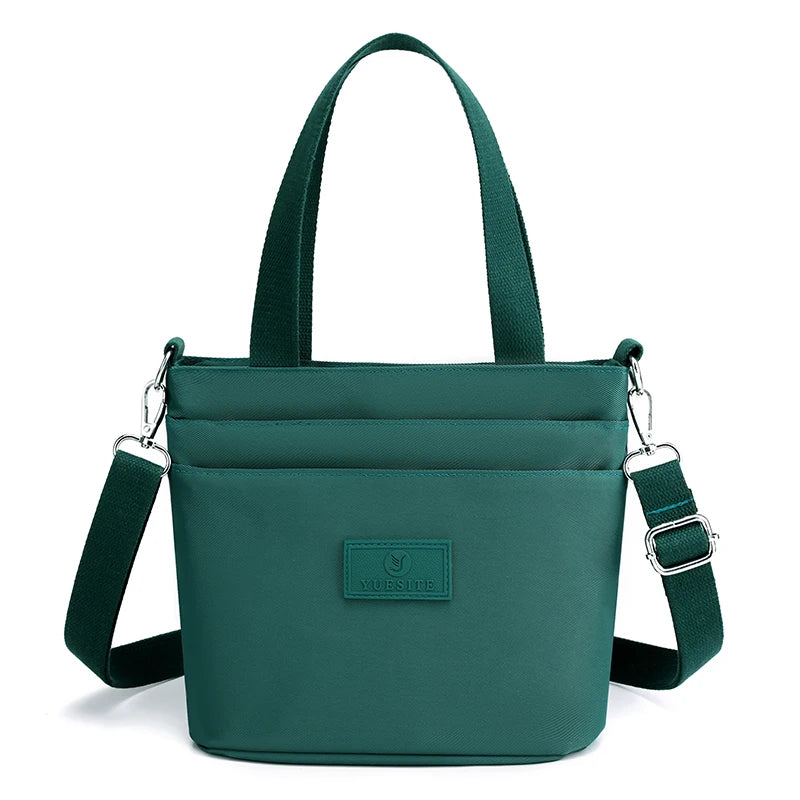 Nylon Multi-pocket Tote Crossbody Bag Female Travel Purse
