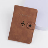 Airplane Pattern Travel Passport Holder & Luggage Tag Set