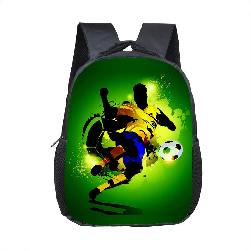 Soccerly Footbally Print Backpack for 2-4 Children School Bags