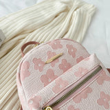 Canvas Flower Print Mini Backpack for Girls