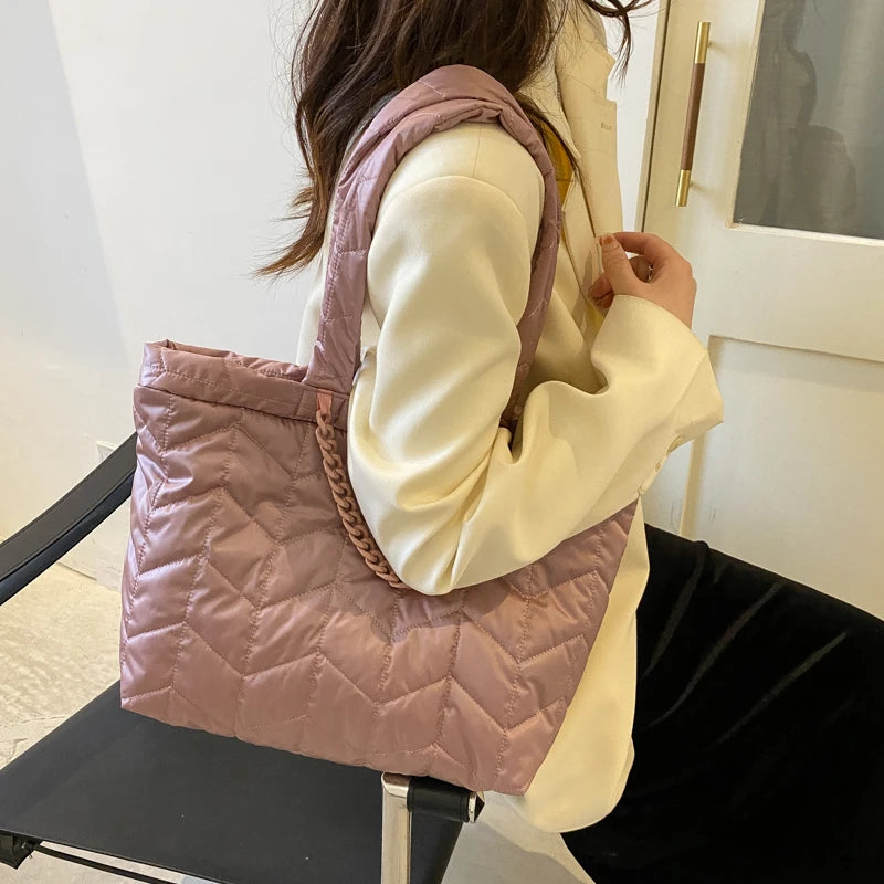 Casual Waterproof Canvas Shoulder Bag for Women