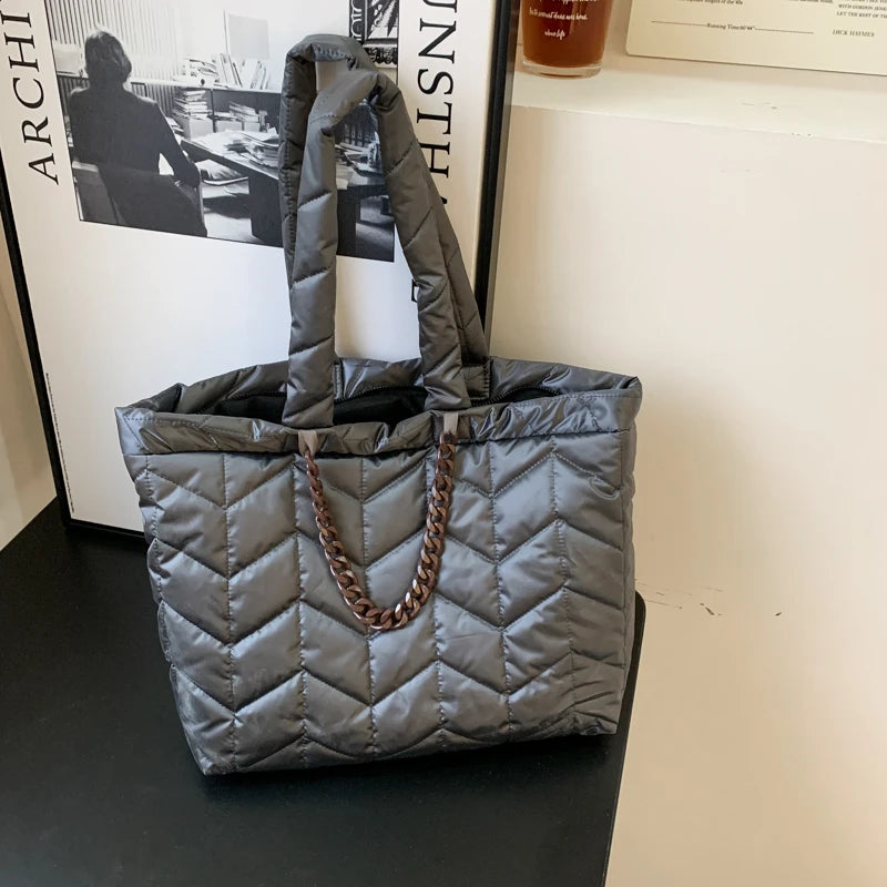 Casual Waterproof Canvas Shoulder Bag for Women