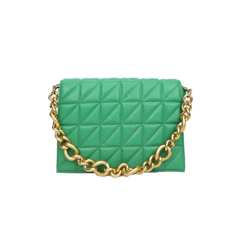 Soft Metal Chain Armpit Shoulder Bag for Woman