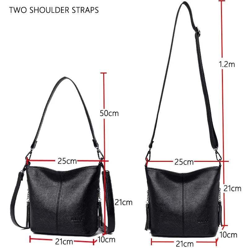 Soft Leather Crossbody Bags for Women Casual Shoulder Bag Tote Bag
