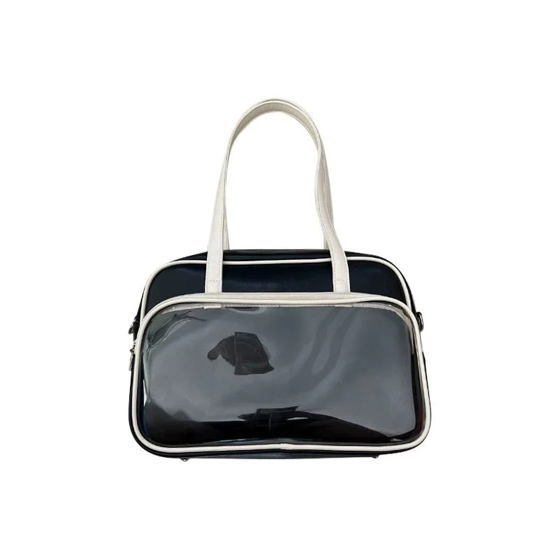 Soft Leather Shoulder Messenger Bag Tote Bag for College Students
