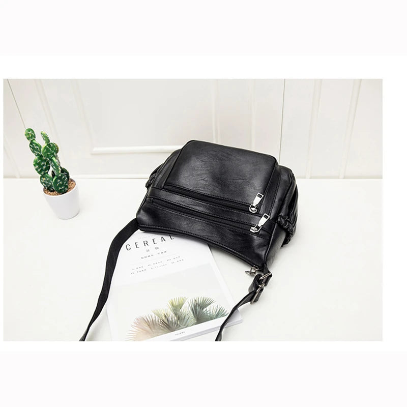 Fringe Leather Satchel Bag Women Small Crossbody Shoulder Totes